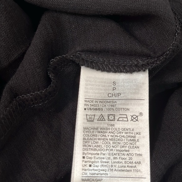 GAP ForeverSoft Black Relaxed Tiered Mini Dress/NWT/S - Picture 7 of 10